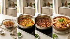 Hack-Nudel-Gratin mit Mozzarella: so wird der Nudelauflauf schön saftig und goldbraun