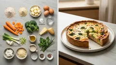 Gemüsequiche mit Möhren und Brokkoli – so wird der Vollkornboden schön knusprig