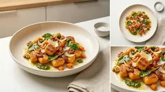 Süßkartoffel-Gnocchi mit Kräuter-Pesto – so werden sie schön zart und aromatisch