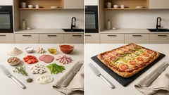 Blechpizza mit Vollkornboden: schnell belegt und ideal für viele Esser