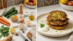 Knusprige Zucchini-Reibekuchen mit Möhren – so werden sie in der Pfanne richtig goldbraun