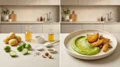 Rosenkohlpüree mit Sesamkartoffeln – cremig, mild und in 30 Minuten fertig