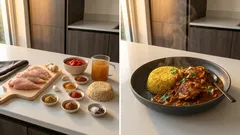 Würziges Chicken Curry mit Tomaten – so gelingt die sämige Sauce (inkl. Vollkornreis)