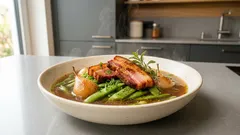 Norddeutscher Bohneneintopf mit Birnen und Speck – herzhaft, mild und ganz einfach gekocht