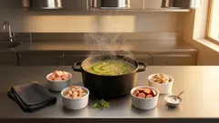 Fleischfondue mit Fisch im Geflügelfond – so gelingt der gesellige Mix ganz entspannt