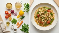 Bulgur-Gemüse-Pfanne mit Zitrone und Petersilie – schnell, leicht und richtig aromatisch