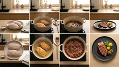 Entenbrust mit Kirschsauce – erst sanft geschmort, dann unter dem Grill knusprig